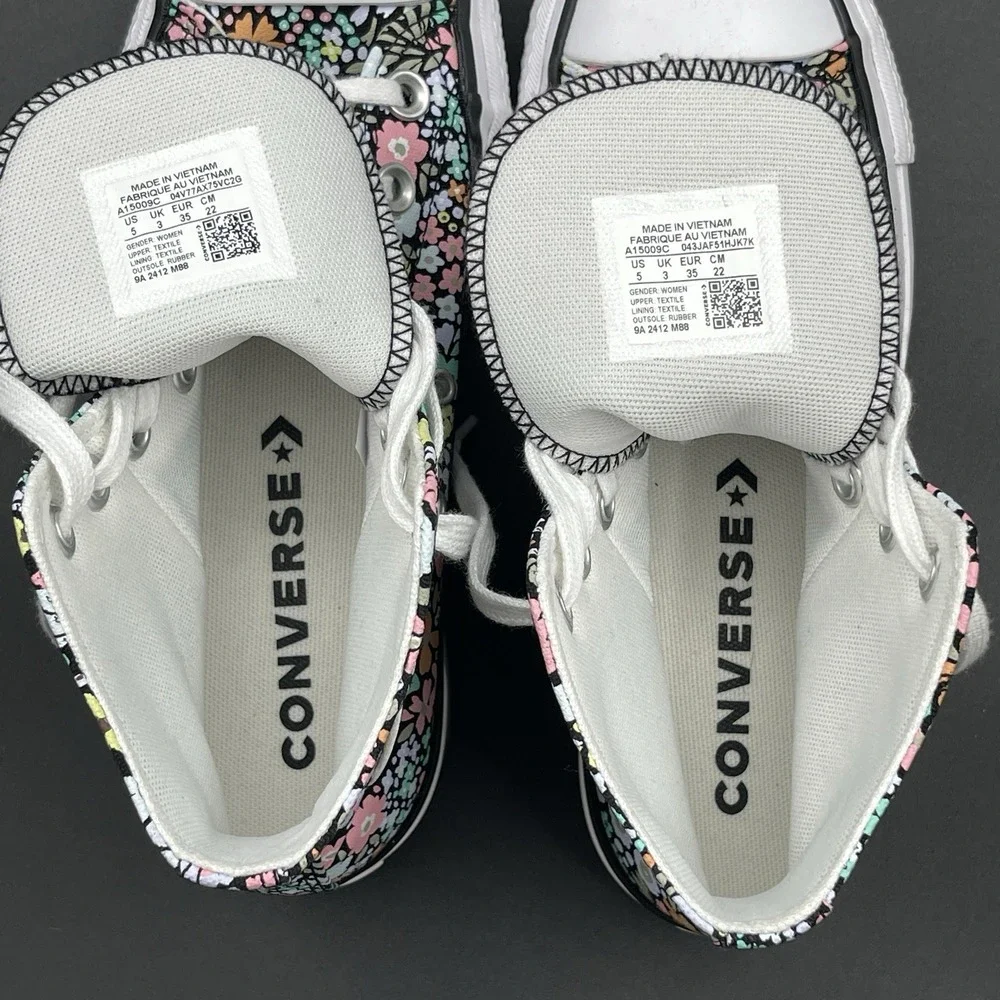Converse Chuck Taylor All Star Hi Lift Platform Floral Womens 5 A15009C